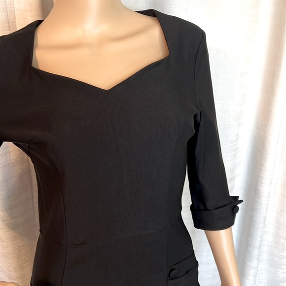 MUXXN Size M Black Cocktail Wedding Party Dress Gentle Wear (0017) - Picture 4 of 11